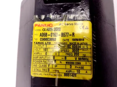USED FANUC ΑAM9/3000 AC SERVO MOTOR