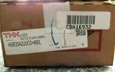 LOT OF 2 NEW THK HSR25A2UUC0+460L LINEAR GUIDE RAILS HSR25A2UUC0460L