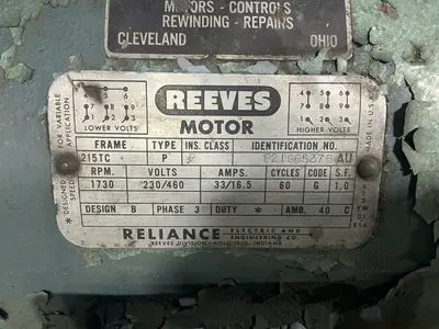 Used REEVES _UNKNOWN_ Variable Speed Drives Ohio US | HGR 24 #1325986