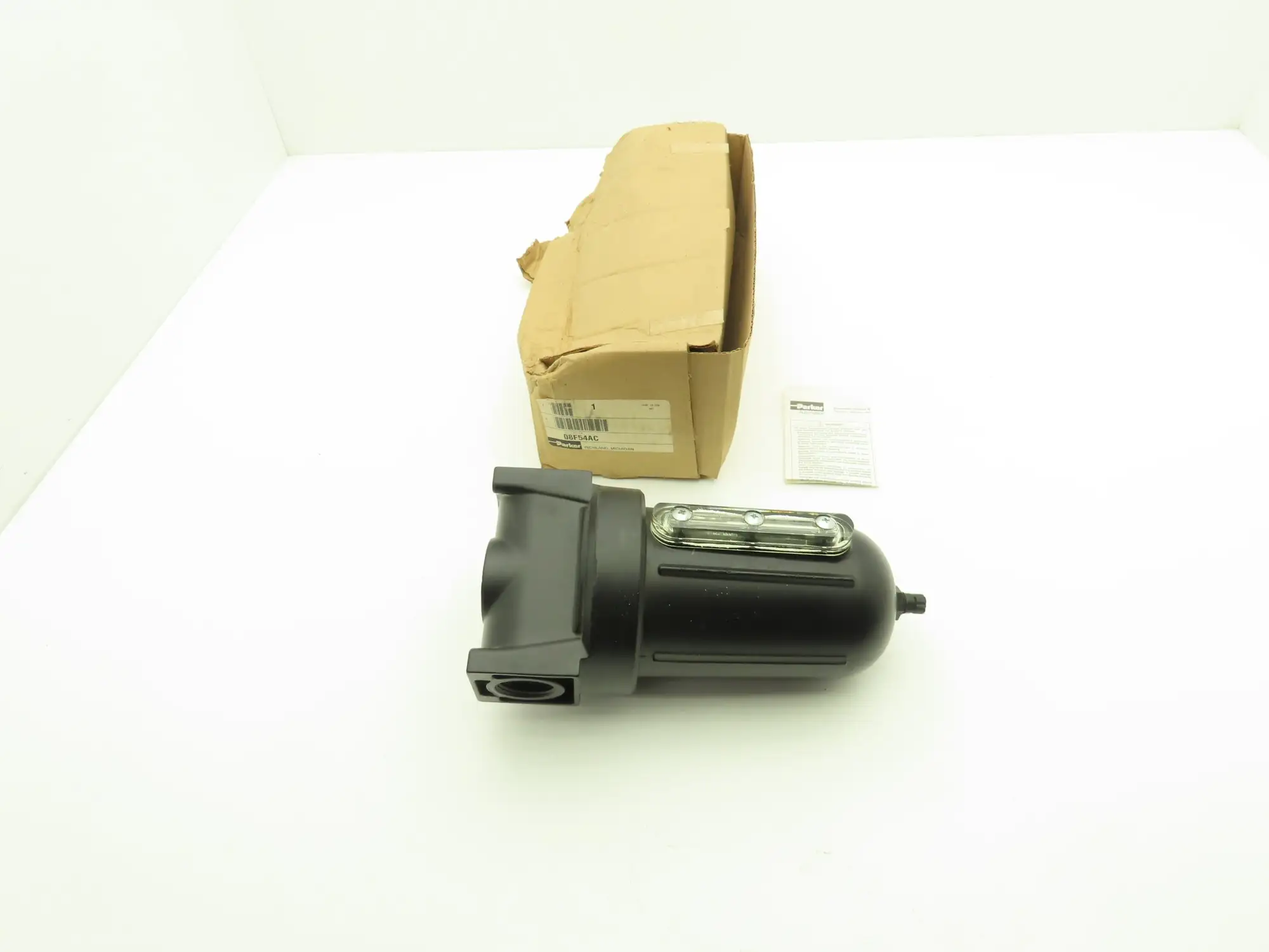 Parker 08F54AC Pneumatic Air Filter 1" NPT 250PSI