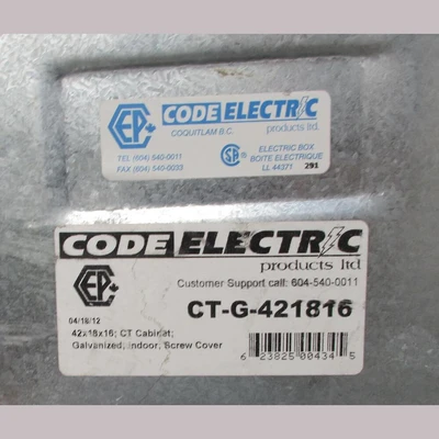 USED CODE ELECTRIC CT-G-421816