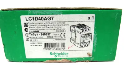 NEW SCHNEIDER ELECTRIC LC1D40AG7 CONTACTOR