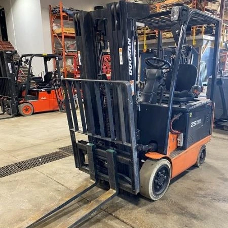 Used 2014 DOOSAN BC25S-5 4-Wheel Sit down Electric Counterbalance Forklifts Alberta CA | Leavitt Machinery #1443723