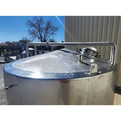 Used 6,500L (1,717 gal) Stainless Insulated Jacketed Liquid Storage Vessel Tank