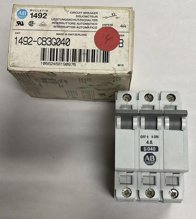 New | in-Stock ALLEN-BRADLEY 1492-CB3G040 Circuit Breakers | Surplus Asset Holdings #1188965