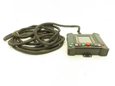 Idec HG2R-SS62BH-MK1260 Robot Teach Pendant Display With E-Stop & Cord *Photos