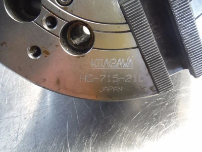 Kitagawa 8" 3 Jaw Hydraulic Power Lathe Chuck HG 715 210 (LOC2975B)
