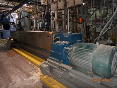 1994 Berstorff 125 HP 6 Meter x180MM Twin Screw Extruder Reactor