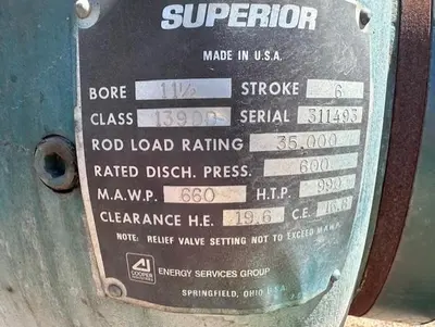USED WHITE SUPERIOR MW-64