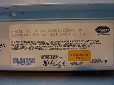 USED BARBER COLMAN 41AA-24003-212-1-00