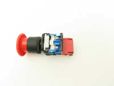 Fuji Electric 24V Illuminated Pushbutton E-Stop Switch Mushroom Red 22mm 250V 6A
