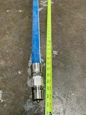 USED ADVANTAPURE APEWF-W-1000 1.5" X 118" FLEXIBLE SILICONE HOSE 150PSI