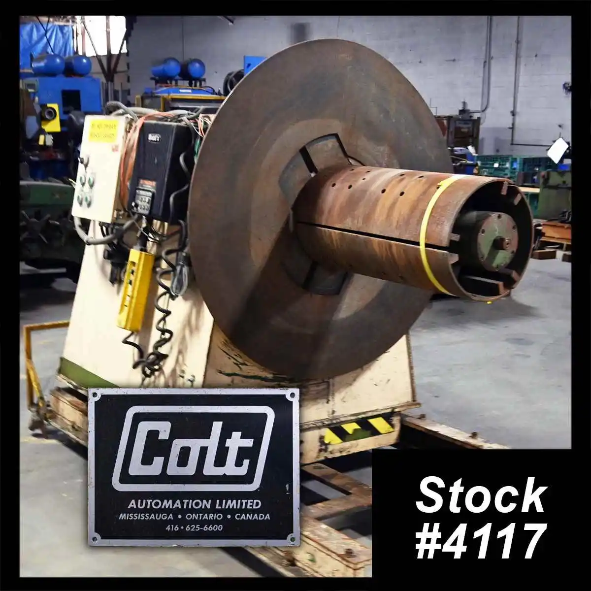 12,000 Lb. x 28″ COLT Motorized Single Uncoiler