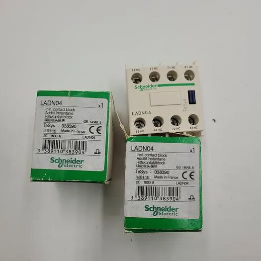 New | in-Stock SCHNEIDER ELECTRIC SCHNEIDER ELECTRIC LADN04 CONTACT BLOCK Contact Blocks | ND Industrial Surplus #1225452
