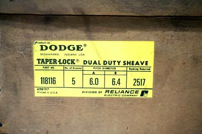 NEW DODGE 118116 DUAL DUTY SHEAVE
