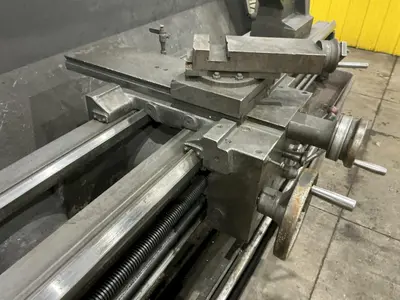 21" X 84" CLAUSING MODEL #21 ENGINE LATHE METRIC & 3.5" HOLE: YOBRO #25140