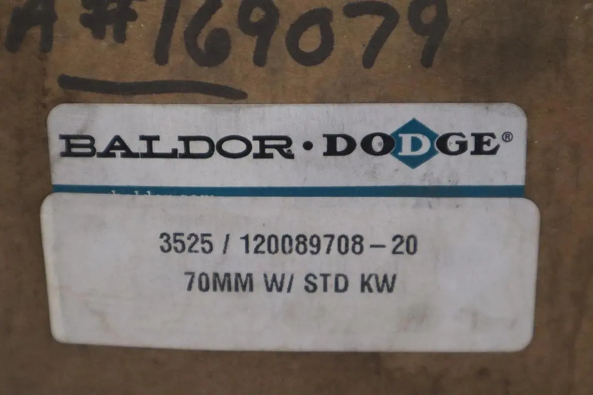 NEW BALDOR DODGE 3525 BUSHING 3525/120089708-20 700MM W/ STD KW - STOCK GF584