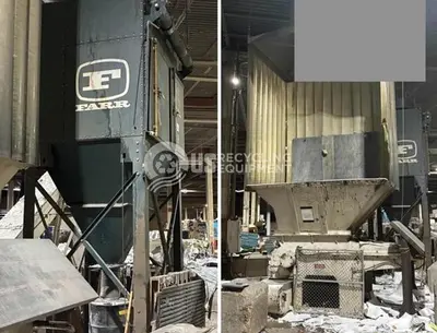 Used 2004 VECOPLAN RG52-100 SHREDDER SYSTEM WITH CONVEYOR & DUST COLLECTOR Shredders Texas US | US Recycling Equipment #1566555