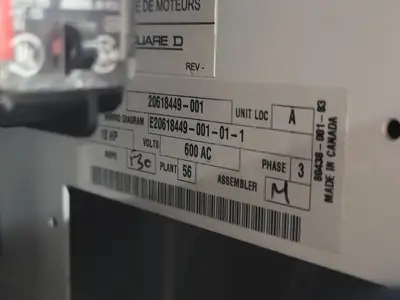 USED SQUARE D MODEL 6