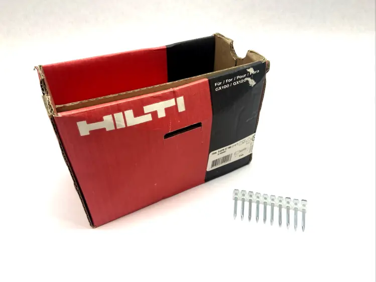 Used HILTI 750X X-GPN 37 MX PLYWOOD NAILS FOR GX120 COLLATED 1-1/2" BOX OF 7 Misc Fasteners Michigan US | Maverick Industrial Sales #1090920