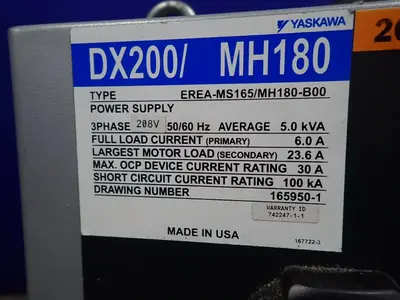 Used YAKSAWA MOTOMAN MH180 Load/Unload Systems Ohio US | HGR 24 #1096738