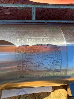 NEW STAINLESS MOTORS PE2C10N04B1TG STAINLESS STEEL 2 HP WASHDOWN DUTY MOTOR