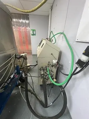 Chromalox hot water heater with pump and temperature controller