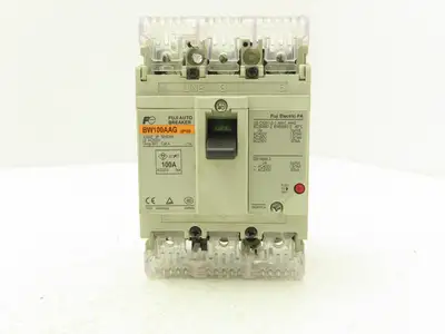Fuji BW100AAG-3P100 3-Pole Auto Circuit Breaker 100A 500V 3Ph Molded Case