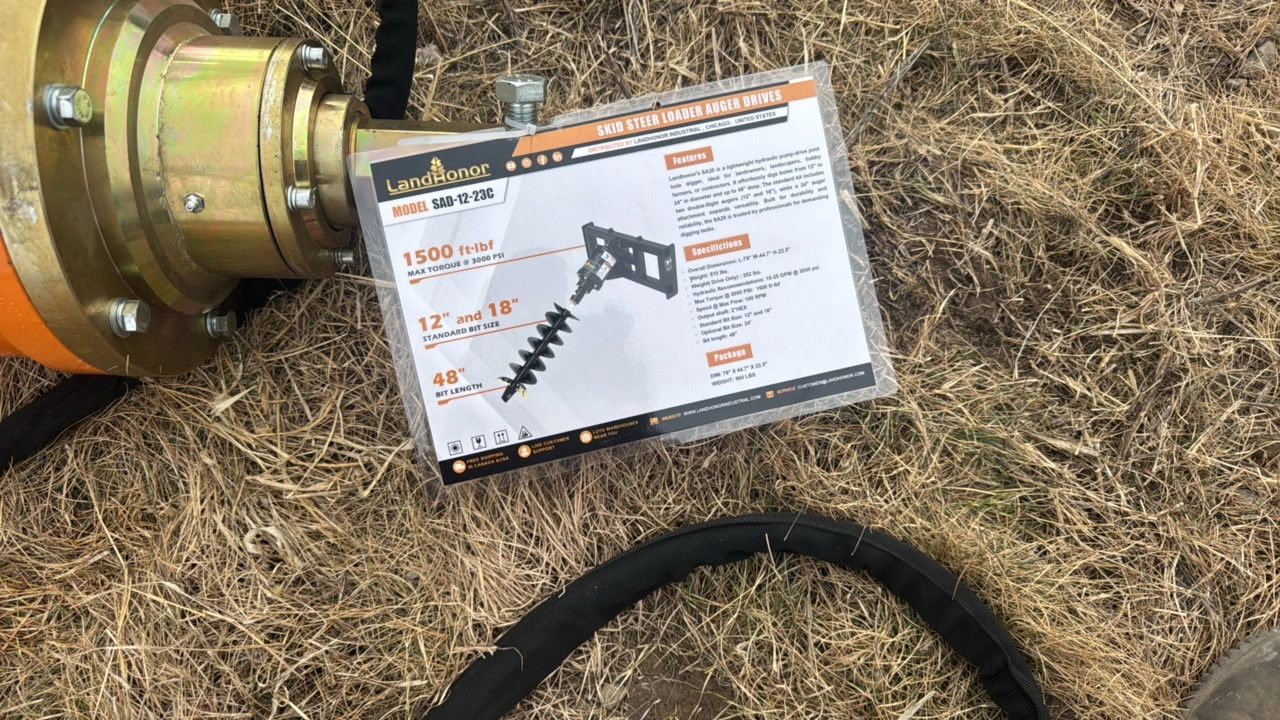 Skid Steer Loader Auger Drives	Landhonor	2025	Unused	SAD-12-23C