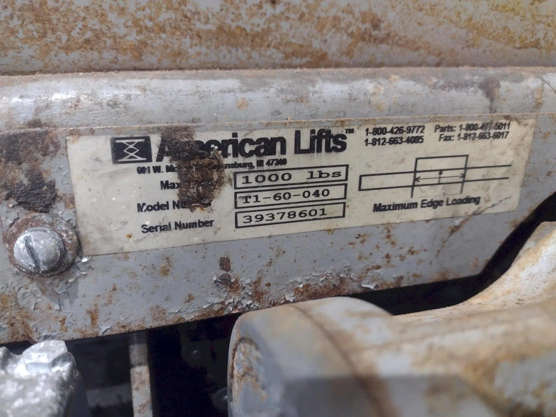 USED AMERICAN LIFTS T1-60-040