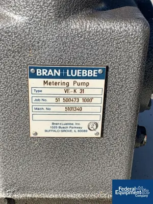 USED Bran+Luebbe Bran+Luebbe Metering Pump, Model N-P 31, S/S