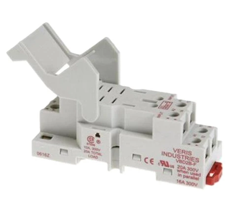 Veris VBD2B-F Socket Relay, Full-Featured Relay, DPDT Blade Style [New]