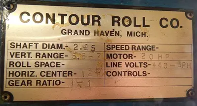 CONTOUR 201210-0H Roll Formers | Westbrook Engineering (12)