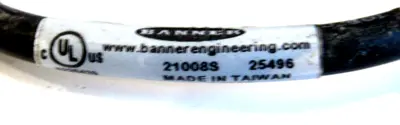 NEW BANNER 25496MBCC-512 ELECTRICAL CABLE 5 PIN 25496MBCC512