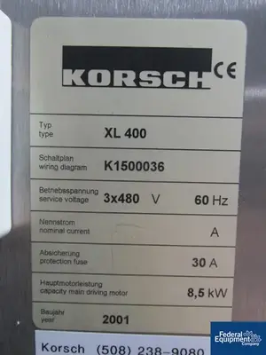 USED Korsch Korsch XL 400 2-Layer Tablet Press, 35/29 Station
