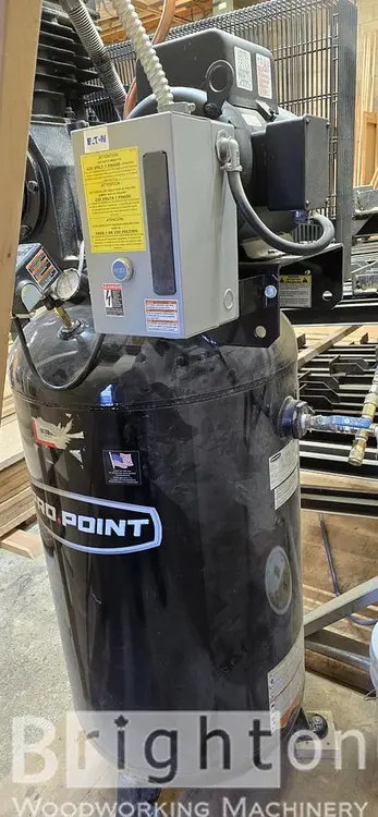 Used 2023 PRO.POINT 8475014 LIGHTLY USE COMPRESSOR. SINGLE PHASE Lubricated Reciprocating Air Compressors Ontario CA | Brighton Woodworking Machinery #896543