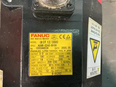 Used 2005 FANUC AIF 12/3000/ A06B0243B100 Motors (misc) Ohio US | HGR 24 #1324922