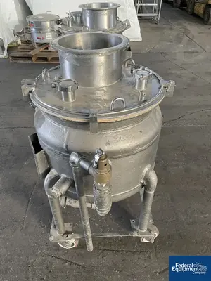 USED Pfaudler 20 Gal Pfaudler Glass Lined Reactor Body, 25/115#
