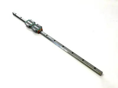 Used HIWIN LINEAR GUIDEWAY BLOCK & RAIL, 2-BLOCKS, 665MM RAIL Linear Guides Michigan US | Maverick Industrial Sales #1091398