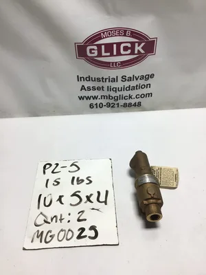 Kunkle 020P-C03-MG0025 Pressure Relief Valve 1/2″NPT Cap 4.7 GPM 25 PSIG Bronze