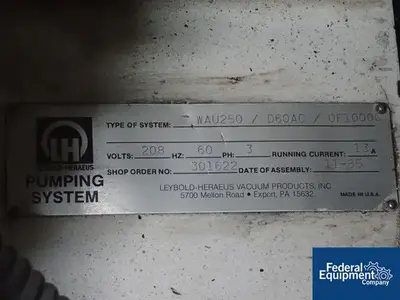 USED Leybold Leybold Vacuum Pump, Model D60AC, 2 HP