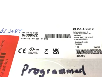 New | in-Stock Balluff Standalone HF Reader 13.56 MHz BIS00W2 PLC Processors Michigan US | Maverick Industrial Sales #1398810