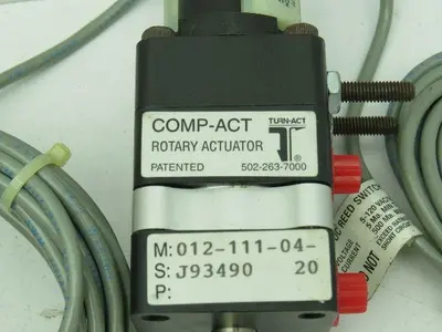 Turn-Act Comp-Act  012-111-04-20 Rotary Vane Actuator 3/8" Shaft Dia 012-CA