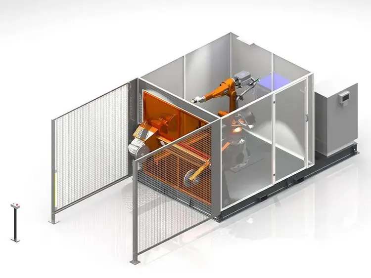 New | Build-to-Order KEY PLANT AUTOMATION Compact Cell 4.1 Robotic Welding Cells | Harris Machine Tools, Inc. #406889