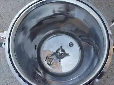 Tank, 13.2 Gallon (50 Liter), Pure-Flo Precision, Jacketed, Agitated, 316 Stainless, 15 PSI, #5991453