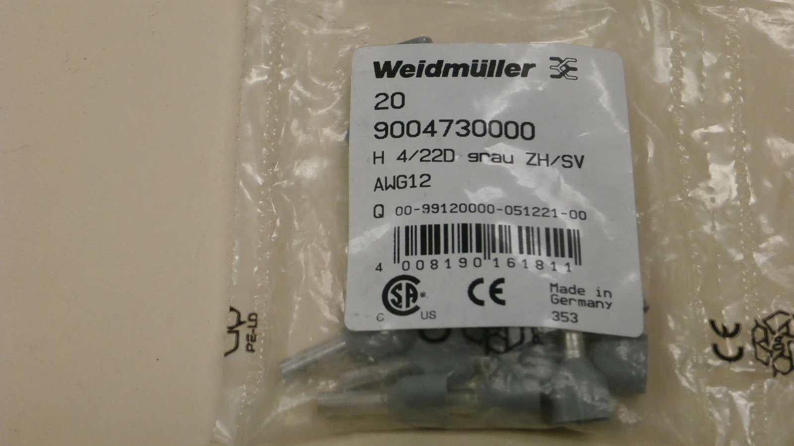 NEW Weidmuller 9004730000