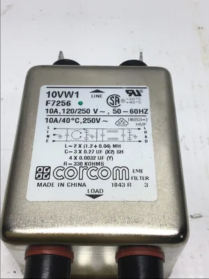 Corcom 10VW1 EMI Power Line Filter 10A
