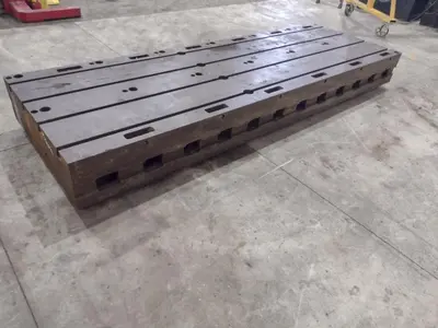 12' X 4' X 14" T-SLOTTED FLOOR PLATE: STOCK #23500