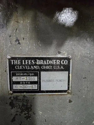 1943 LEES BRADNER 12 X 54 GEAR THREAD & WORM MILLERS N/C & CNC | Piselli Enterprises (7)