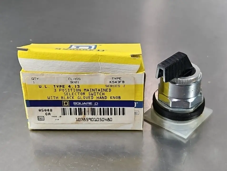 SQUARE D 9001 KS43FB SELECTOR SWITCH OPERATOR. Loc4D-21